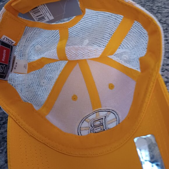 Reebok NHL Boston Bruins Cap Hat Mesh Trucker NEW - Picture 5 of 6